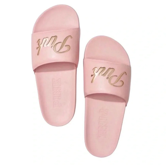 NWT PINK Victoria’s Secret Chalk Rose Sandals with Graphic
Size L 9/10 - Picture 1 of 2